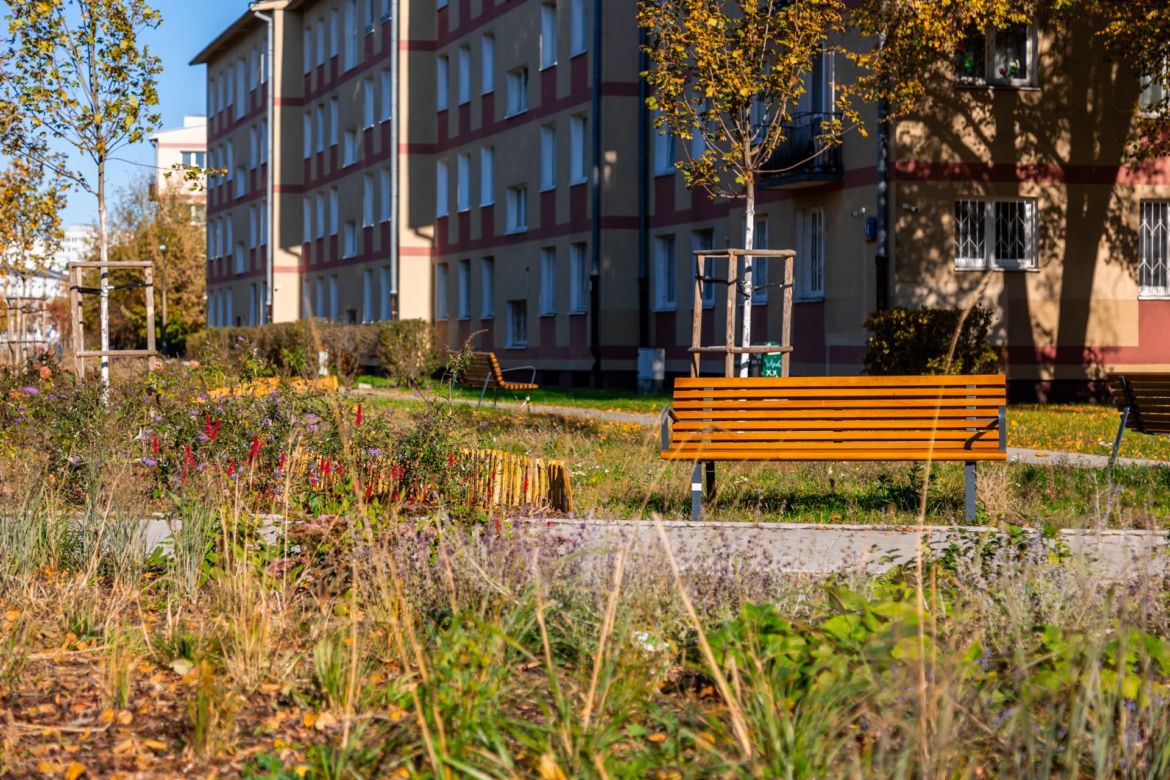 Park linearny na Bielanach w Warszawie