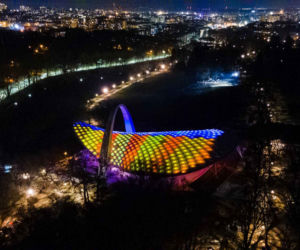 Spektakularna iluminacja Teatru Letniego w Szczecinie