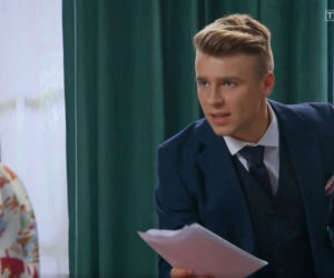 Barwy szczęścia odc. 2452. Agata (Natalia Zambrzycka), Patryk (Konrad Skolimowski)