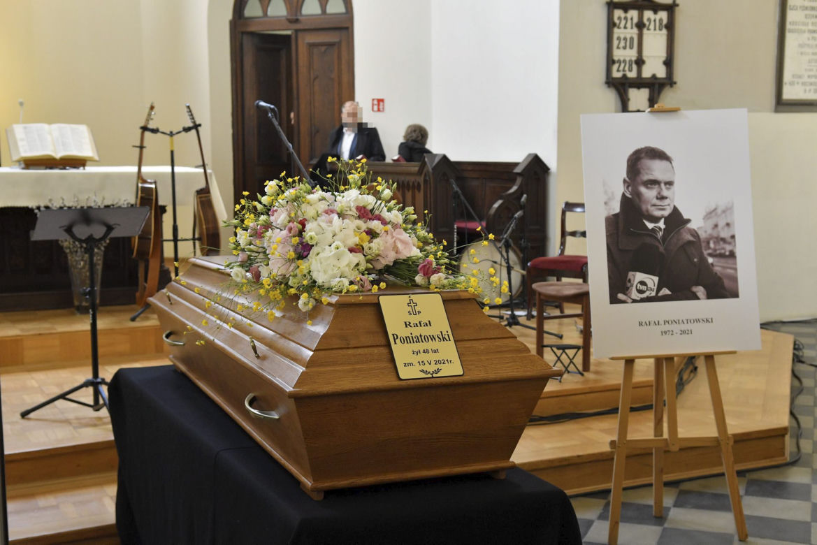 Pogrzeb dziennikarza Rafała Poniatowskiego