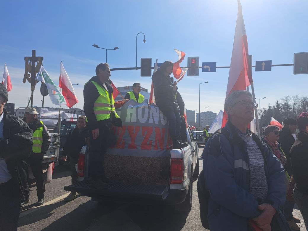 Protest rolników w Krakowie. 20.03.2024