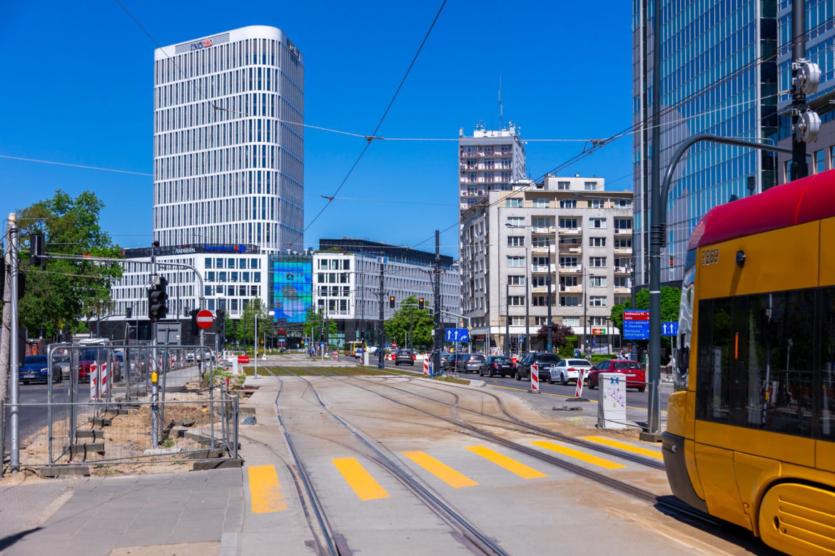 Tramwaj na Gagarina w Warszawie
