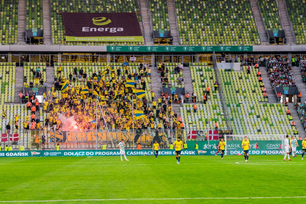 Kibice na meczu Lechia - Brøndby [ZDJĘCIA]