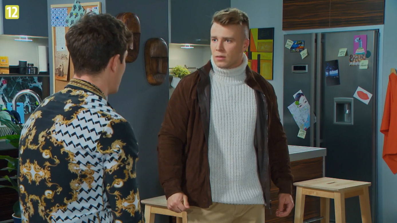 Barwy szczęścia, odc. 2648: Justin (Jasper Sołtysiewicz), Patryk (Konrad Skolimowski)