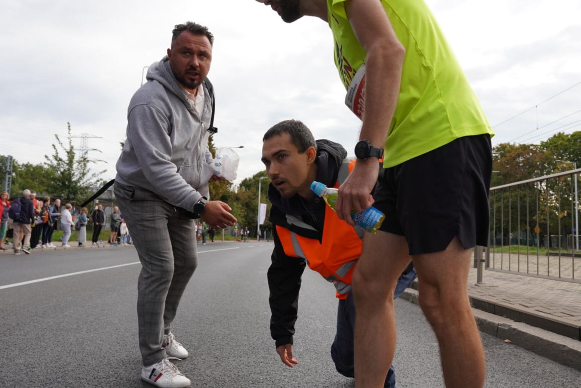 Aktywiści klimatyczni blokowali Maraton Warszawski