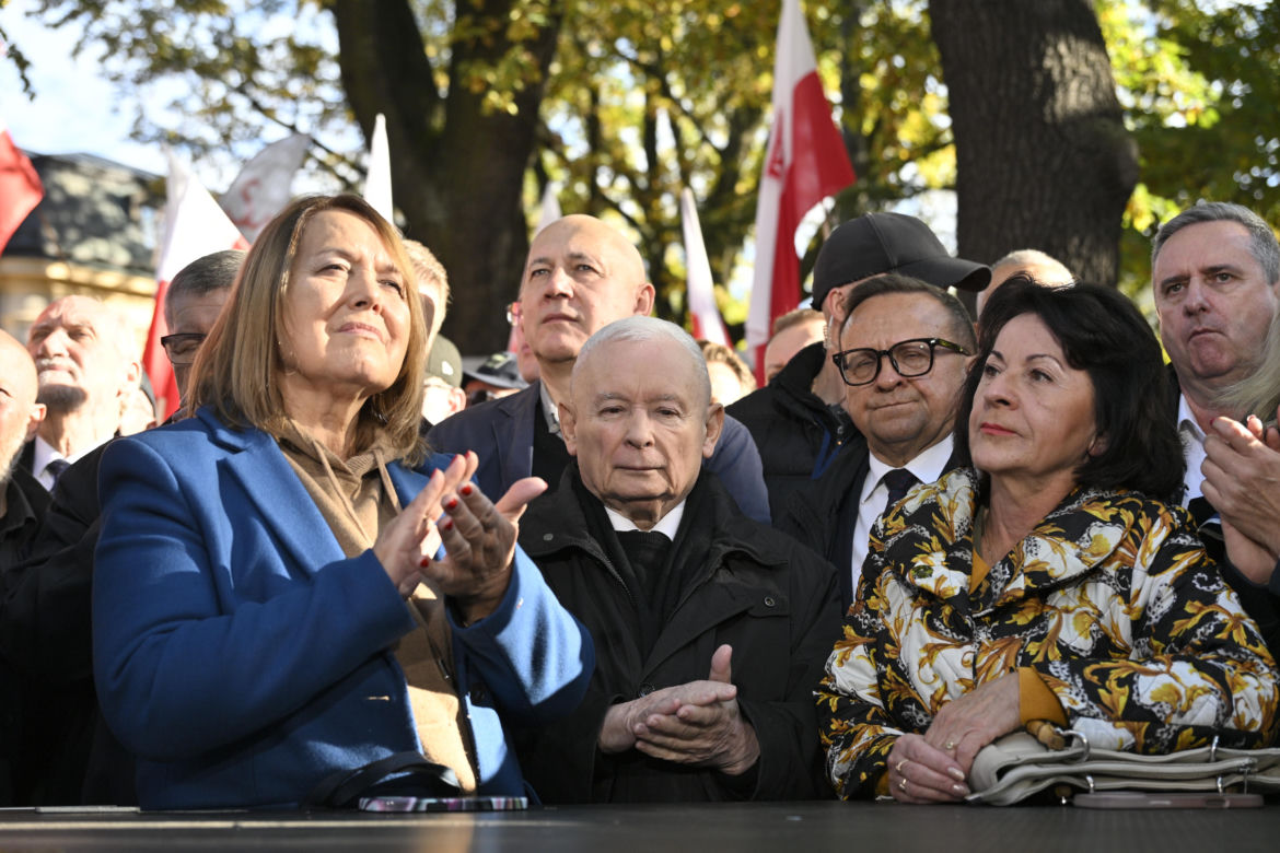 Protest pod TK. Kaczyński