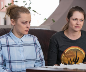 Na Wspólnej odc. 2709. Olga (Gabriela Frycz), Nina (Grażyna Kopeć)