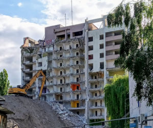 Rozbiórka Domu Marynarza - czerwiec 2020