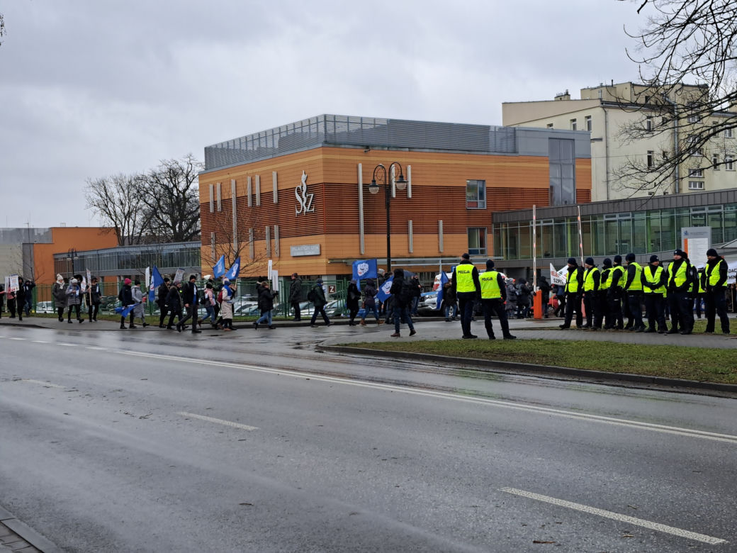 Protest pielęgniarek w Tarnowie