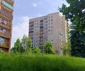 Mur między osiedlami w Szczecinie