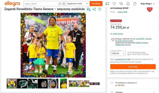 Te licytacje rozbiły bank na WOŚP! Sprawdź, które aukcje osiągnęły najwyższe kwoty