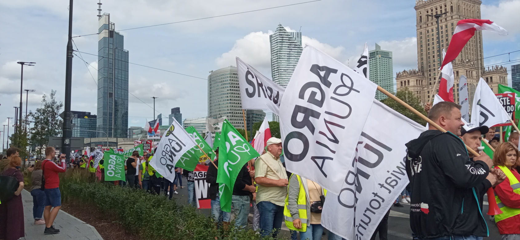 Protest Agrounii w Warszawie 7.07