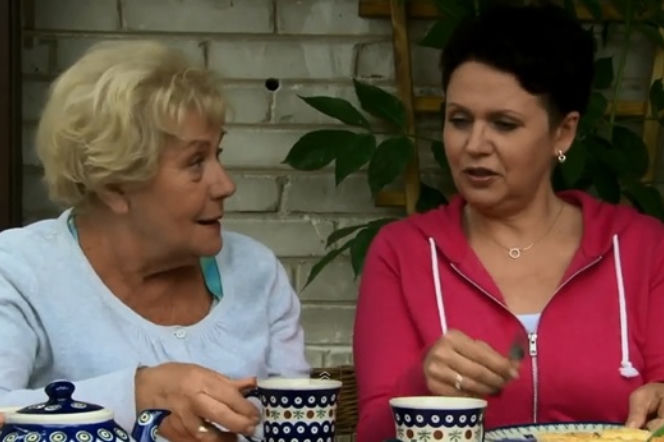 M jak miłość odc. 1094. Barbara (Teresa Lipowska), Marysia (Małgorzata Pieńkowska)