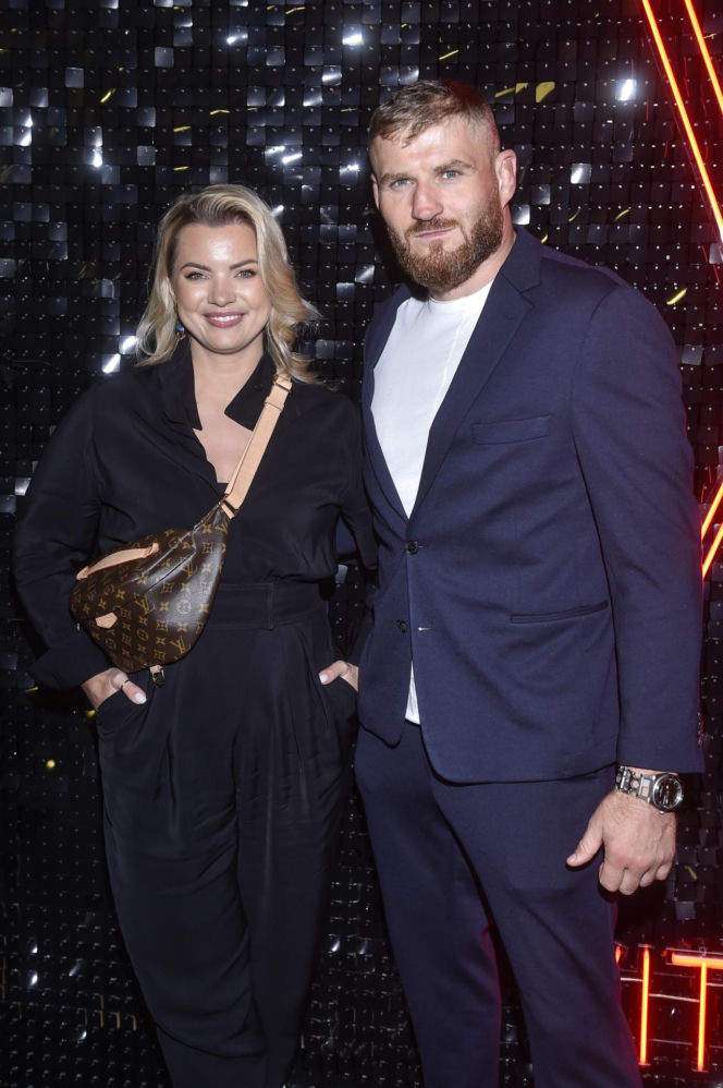 Jan Błachowicz z partnerką i synem