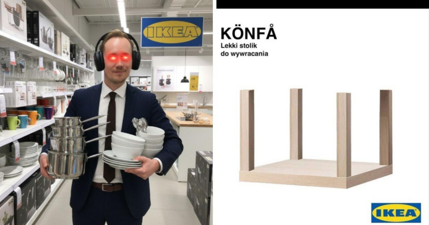 Poseł Konrad Berkowicz ujęty w sklepie IKEA. Internauci mają używanie. Najlepsze MEMY
