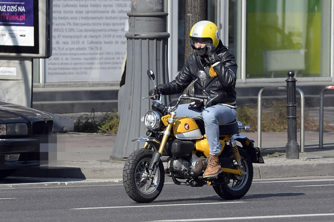 Hubert Urbański na motorze