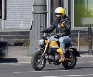 Hubert Urbański na motorze