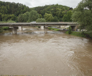Podwyższony stan wody w rzekach