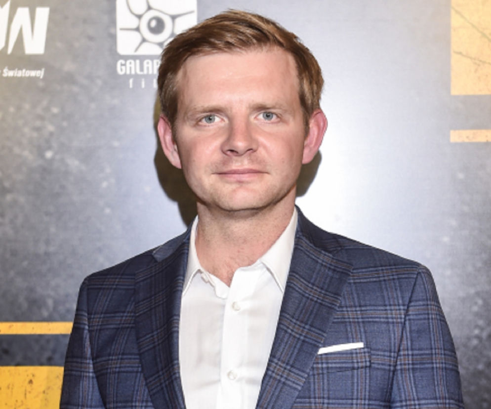 Rafał Zawierucha na premierze filmu Mistrz