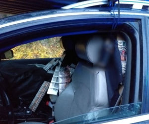 Sceny jak z filmu na Podlasiu. Pościg za audi wypchanym po brzegi kontrabandą