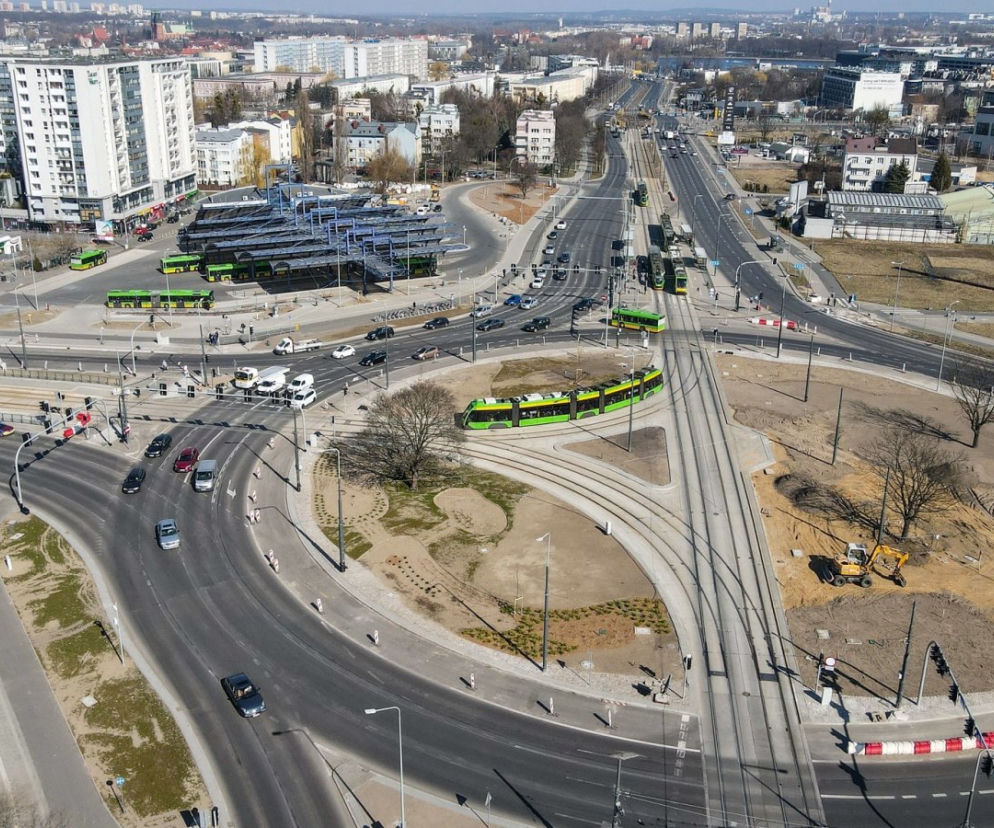 Udostępnienie buspasa na rondzie Rataje i zmiana działania sygnalizacji 