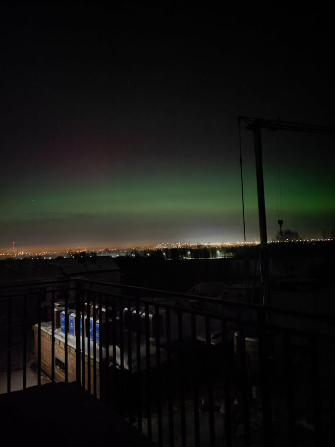 Zorza polarna nad Podkarpaciem