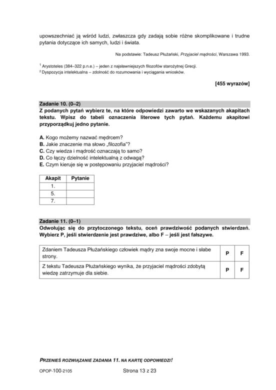 Egzamin ósmoklasisty 2021, język polski. Arkusze CKE, pytania, odpowiedzi