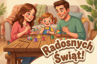 Kartka świąteczna na Wielkanoc