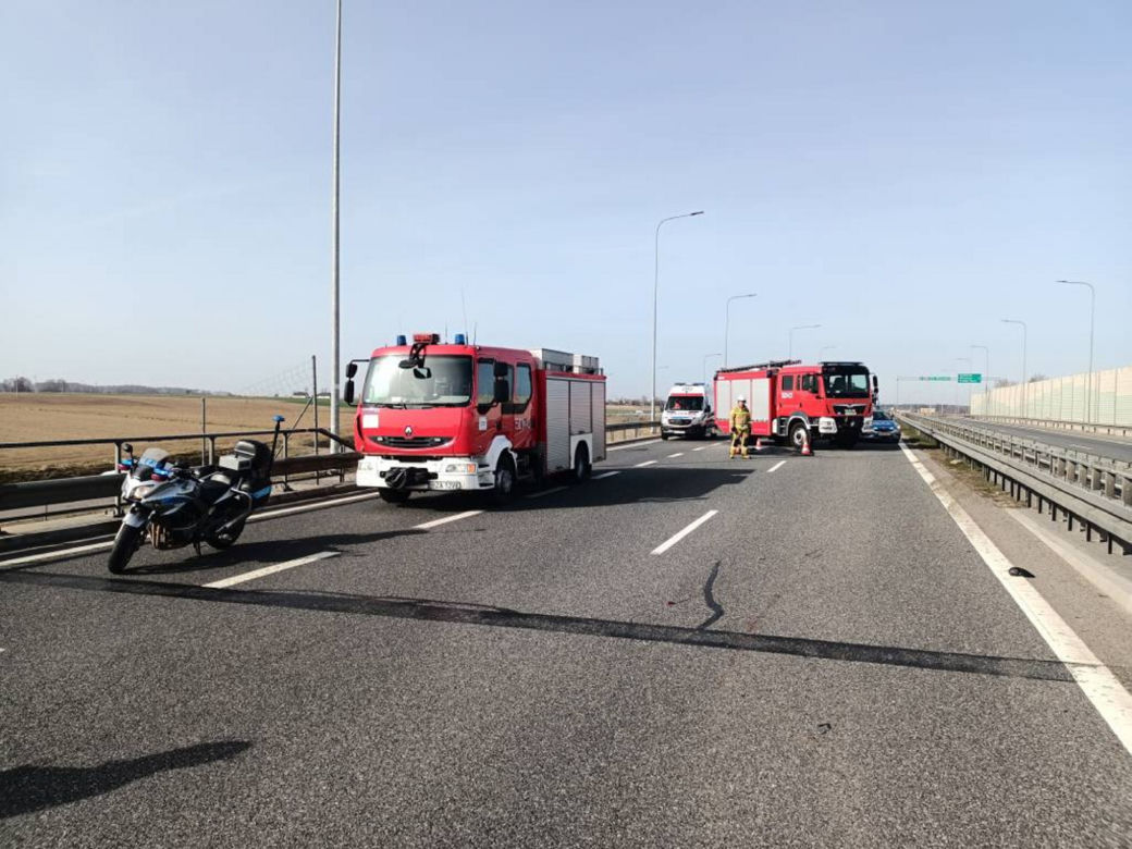 Tragiczny wypadek na S8. Nie żyje 26-letni motocyklista