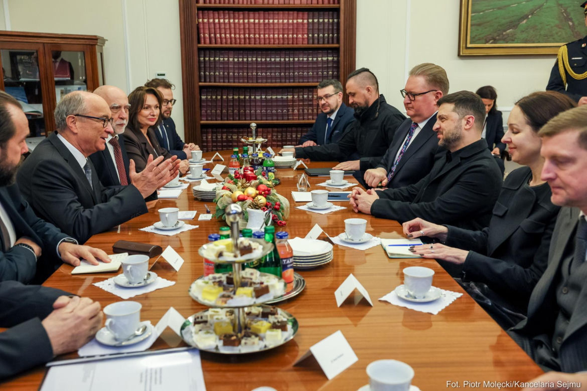 Wołodymyr Zełenski w polskim Sejmie