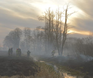 Groźny pożar w Białobrzegach