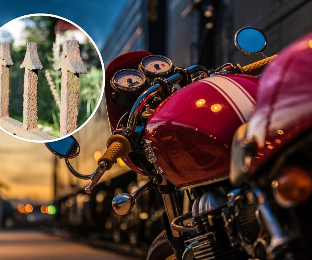 Koszmarny wypadek pod Zgorzelcem. Motocyklista nadział się na metalową bramę 