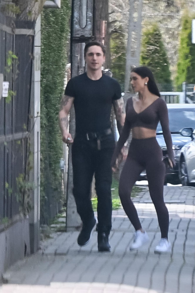 Natsu i Wojciech Kucina na spacerze