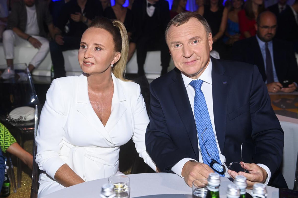 Jacek Kurski z żoną 