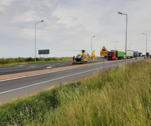 Wypadek na DK 10 w Nakle nad Notecią! Jedna osoba poszkodowana [ZDJĘCIA]