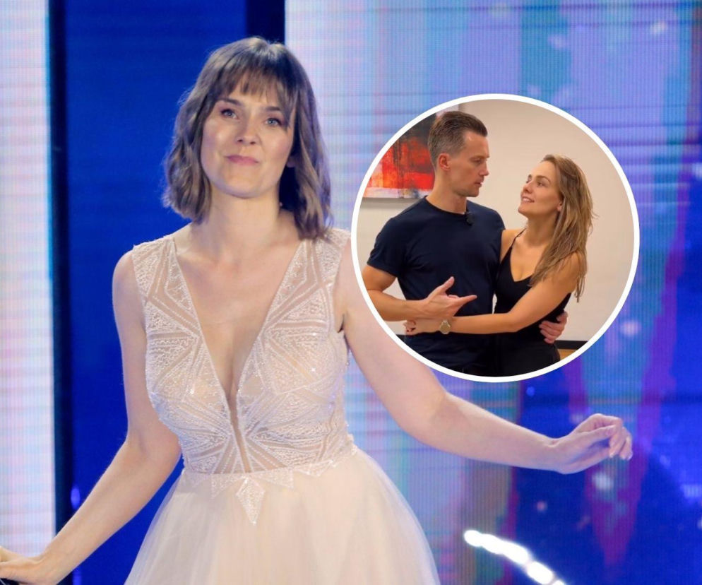 Zofia Nowakowska na scenie. Na miniaturze w objęciach Krzysztofa Kwiatkowskiego. O ich tańcu w Esce.