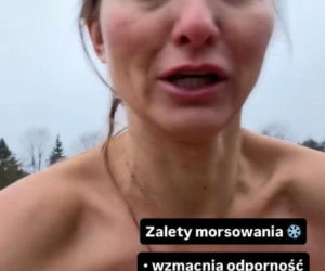 Fani drżeli o jej zdrowie, a ona… wskoczyła do lodu. Szokujące nagranie Joanny Moro!