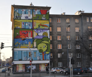 Mural przy ul. Okopowej