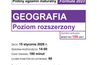 Matura próbna 2026: geografia rozszerzona ARKUSZE CKE + ODPOWIEDZI do ściągnięcia PDF, JPG