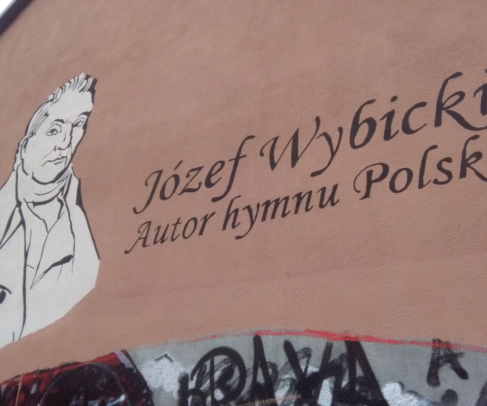 Mural powstał przy ulicy Wybickiego