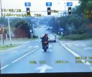Szalony rajd motocyklisty na ulicach Zabrza [ZDJĘCIA]