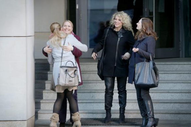 Przyjaciółki 3 sezon odc. 39. Zuza (Anita Sokołowska), Anka (Magdalena Stużyńska), Inga (Małgorzata Socha), Patrycja (Joanna Liszowska)