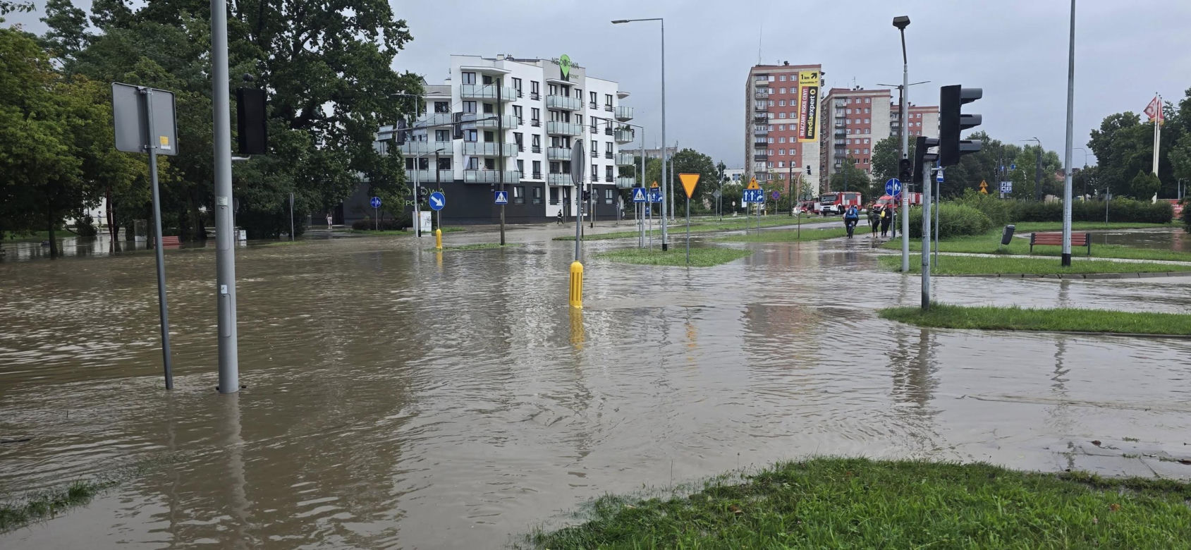 Ulewa w Elblągu