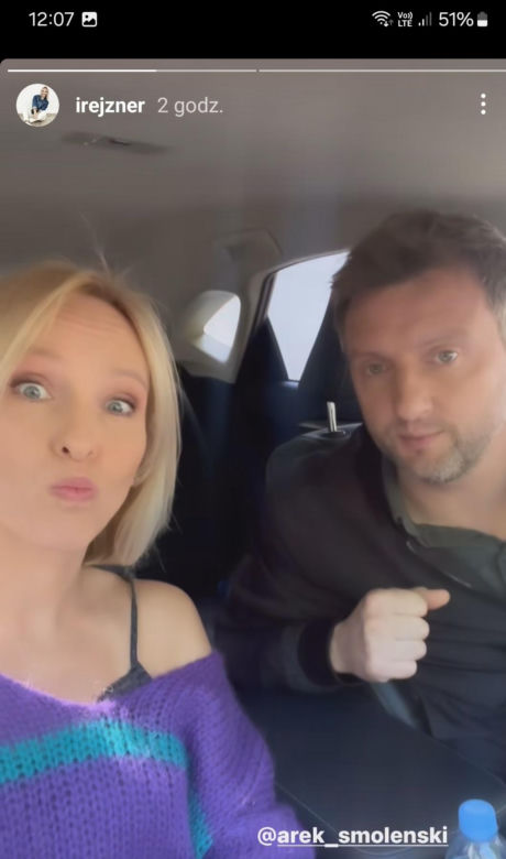 	M jak miłość na planie nowy sezon. Bartek (Arkadiusz Smoleński), Dorota (Iwona Rejzner)