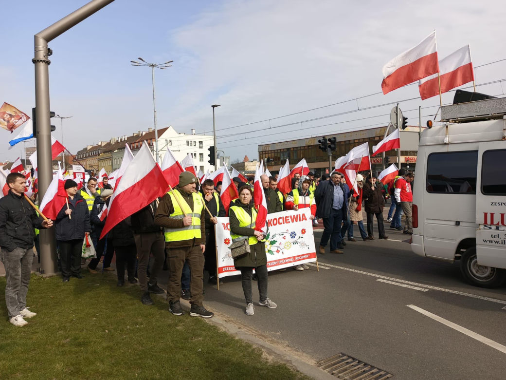 Protest rolników w Pomorskiem. Blokady na drogach krajowych i w centrum Gdańsk