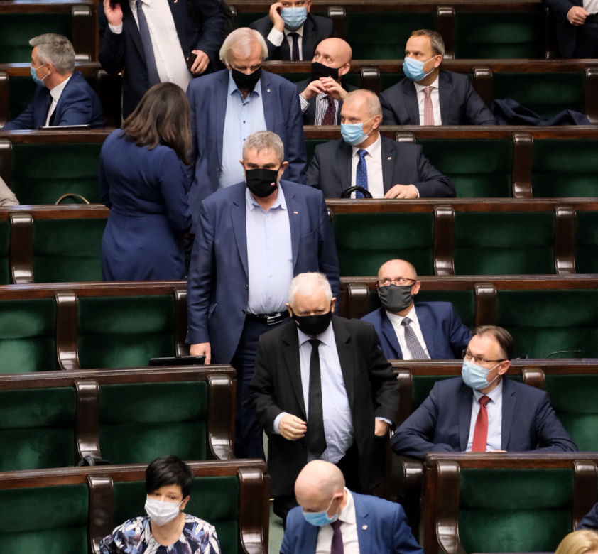 Jarosław Kaczyński w sejmie