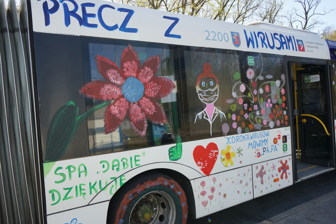 Autobusy z podziękowaniami