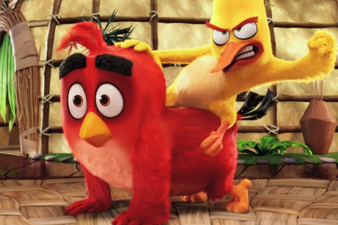 Czerwony i żółty Angry Birds