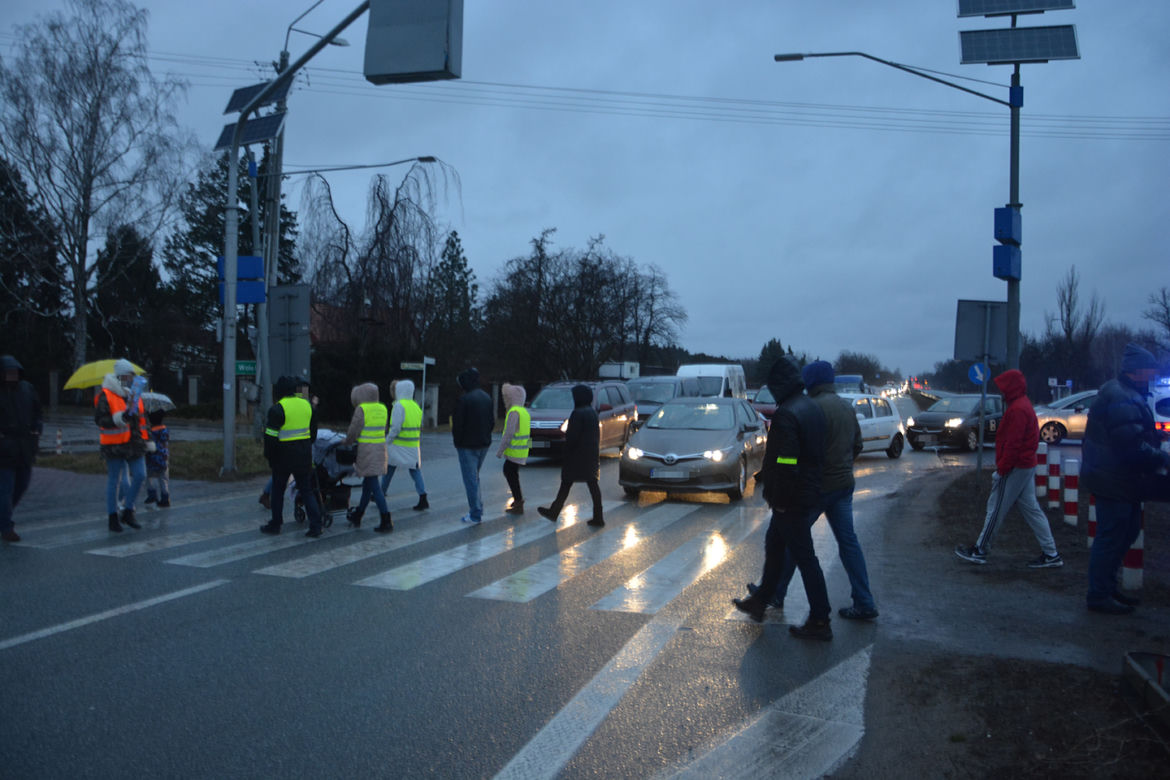 Blokada drogi krajowej DK7