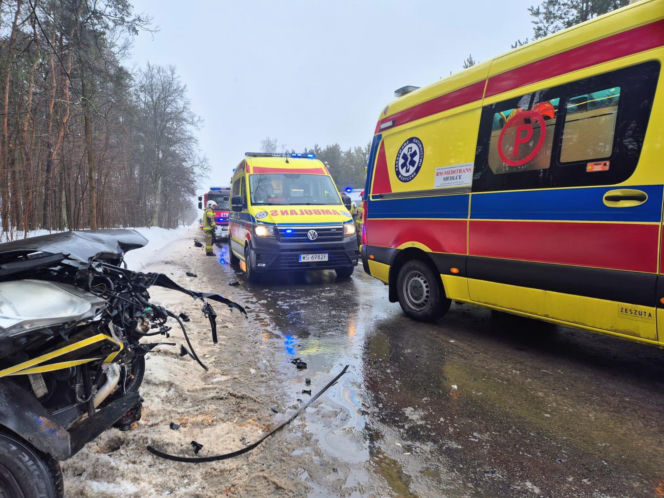 Funkcjonariusze Systemu Dozoru Elektronicznego pomogli poszkodowanym w wypadku na DW 803